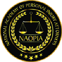 Gray and gold National Academy of Personal Injury Attorneys