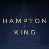 Hampton & King logo, tan text on blue, US Capitol building in the background.