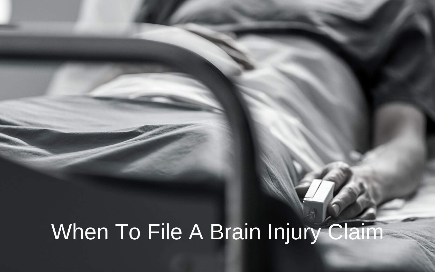 A patient in a hospital bed endures brain damage.