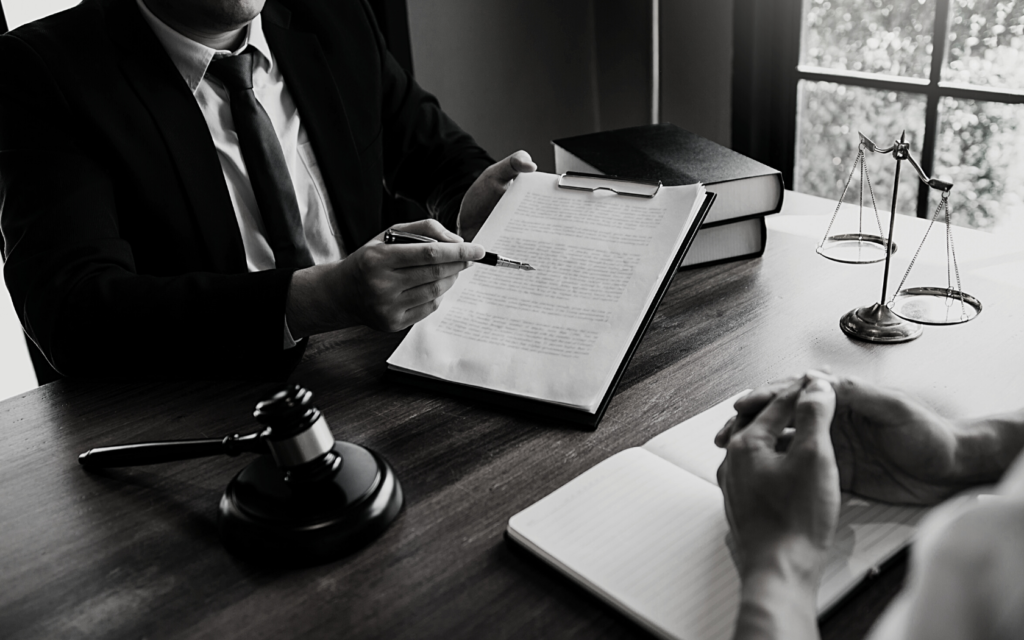 Lawyer helps client with SF 95.