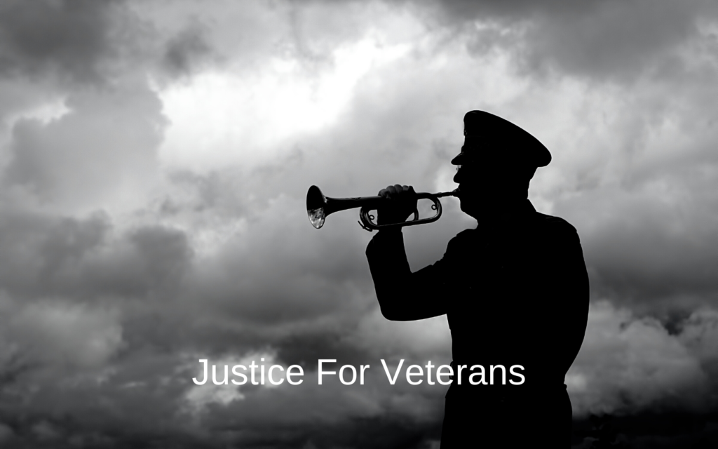 Veteran playing instrument.
