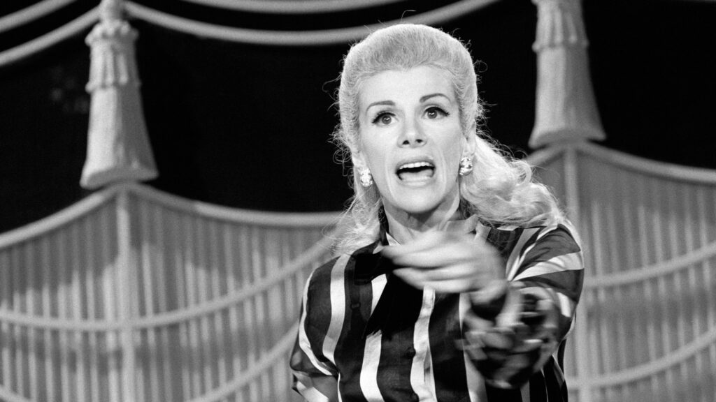 Black and white photo of Joan Rivers, when she was young.