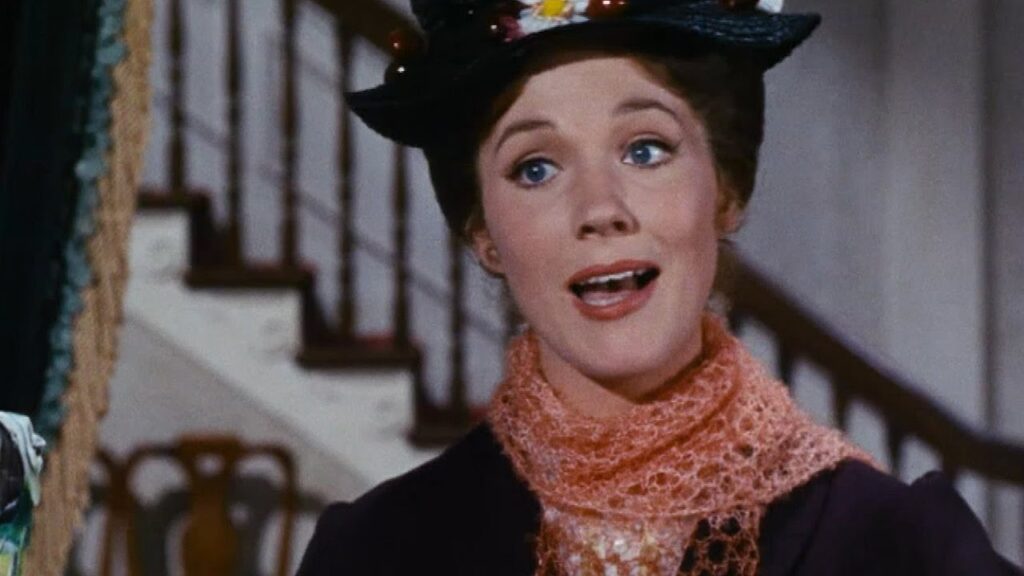 Image of Julie Andrews in the movie Mary Poppins