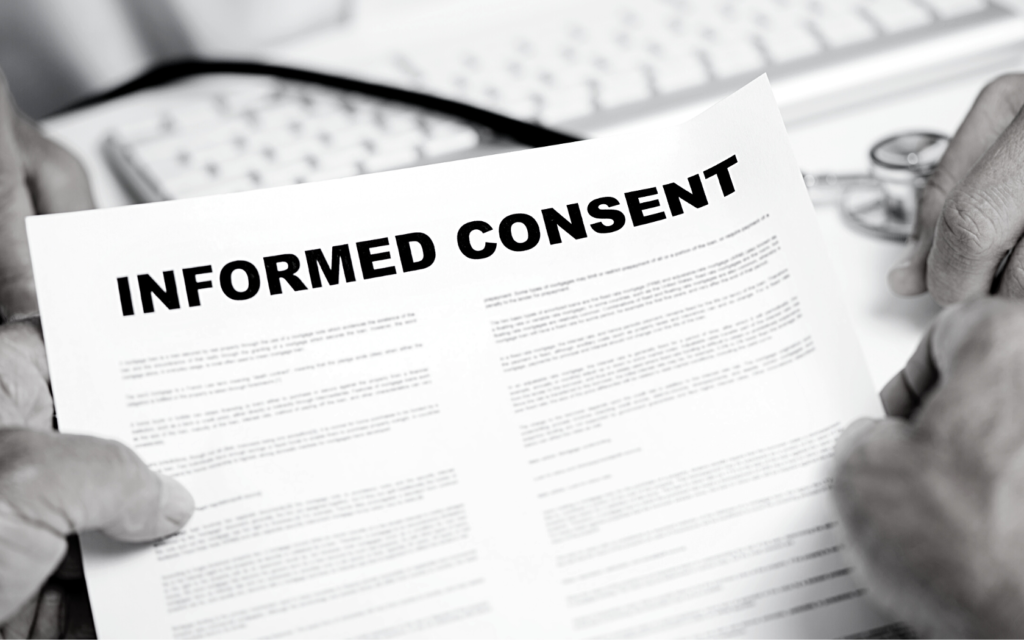 Informed consent is necessary before undergoing surgery.