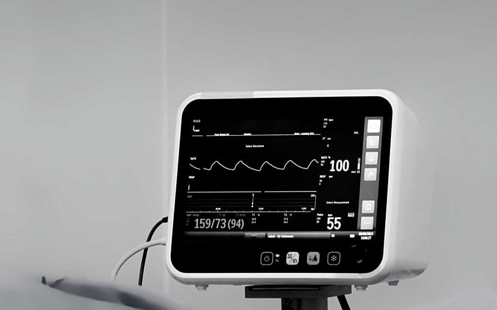 Patient's vital signs during surgery.
