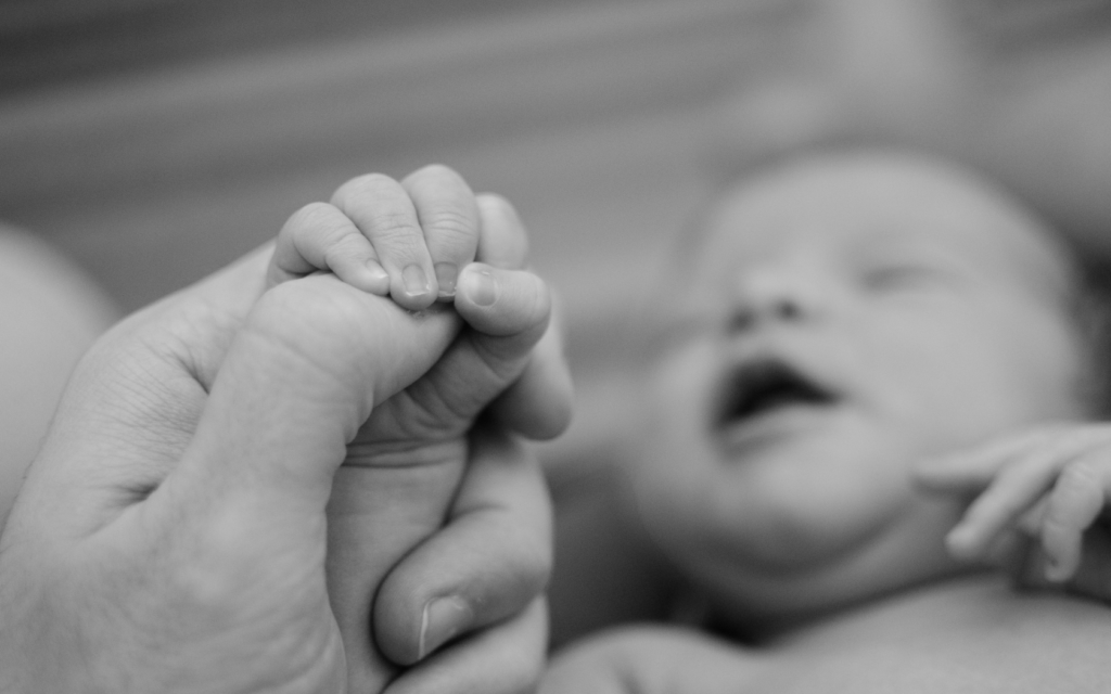 Newborn in NICU.