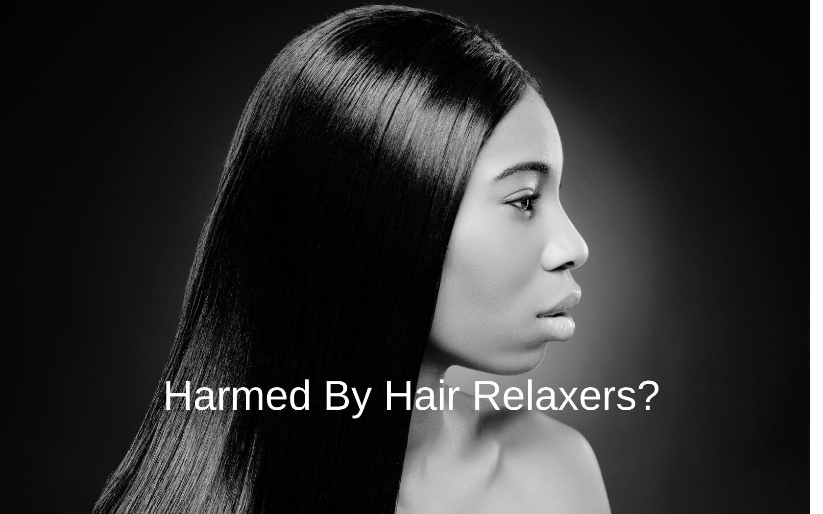 A woman with straightened hair, representing the connection between hair relaxers and cancer.